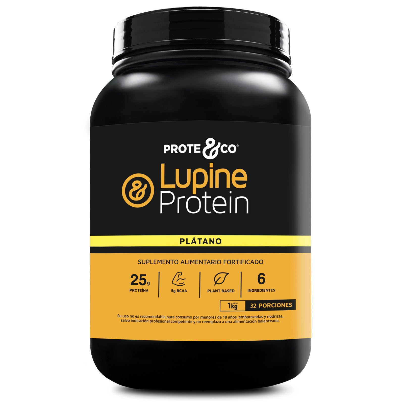 Proteína vegetal premium de lupino y arveja sabor plátano Prote&Co