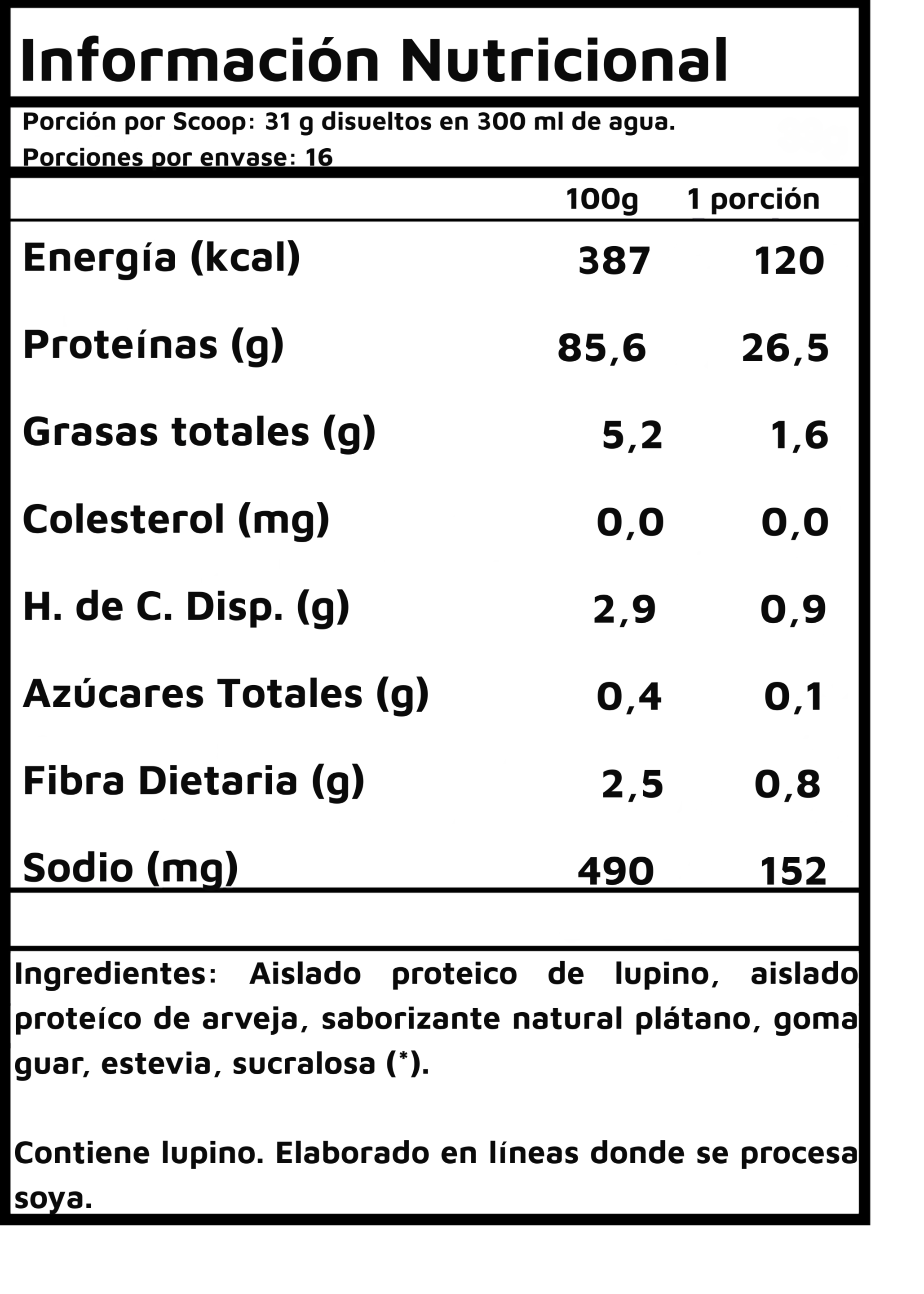 Proteína Vegana Lupine Protein - 500g