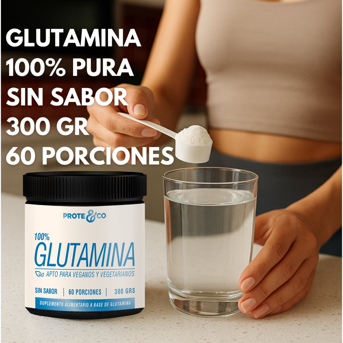 Caracteristicas glutamina en polvo Prote&Co