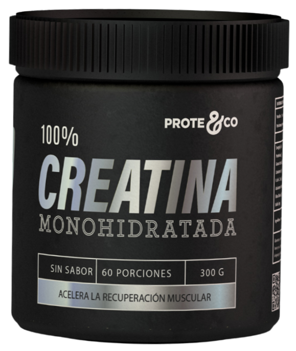 Creatina Monohidratada En Polvo 100% Pura Prote&co - Pote 300g
