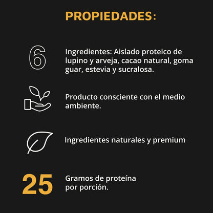 Proteína Vegana Premium Lupino y Arveja Lupine Protein 1 kg