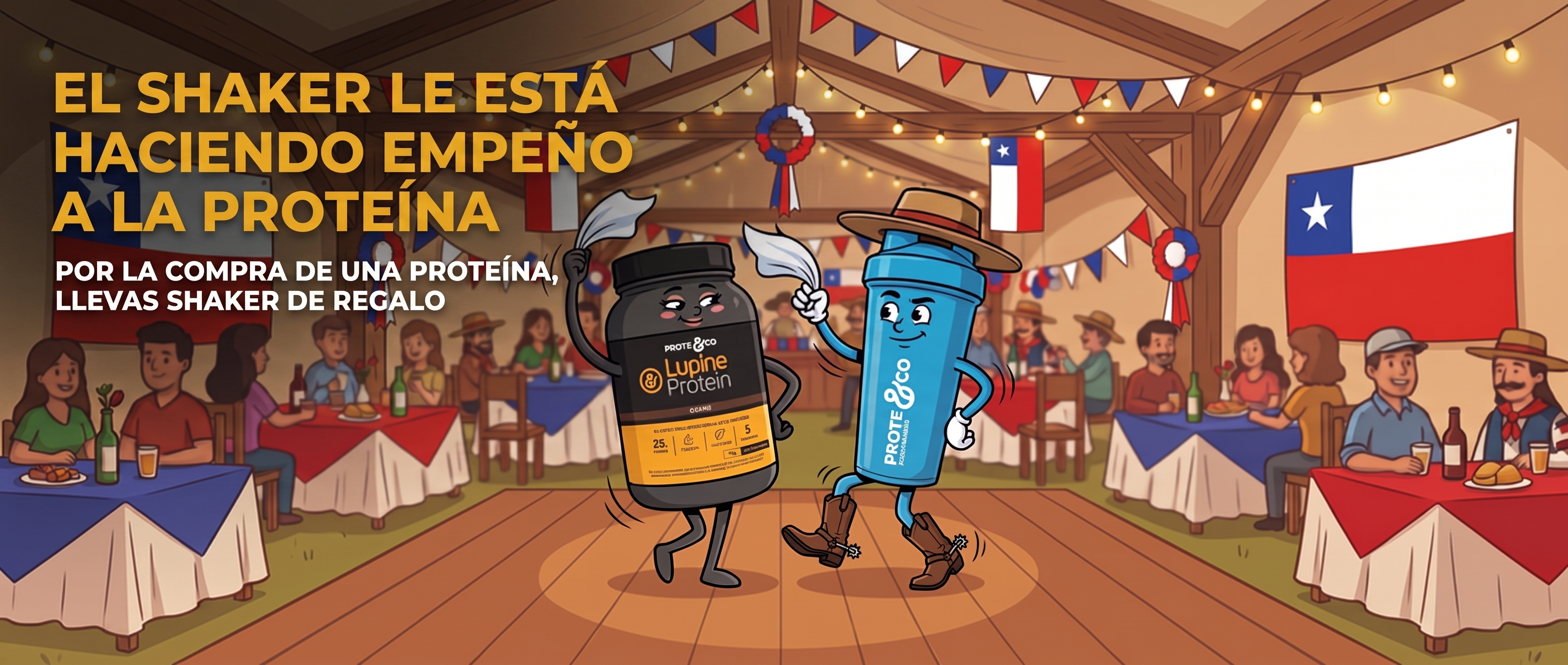 El shaker le esta haciendo empeno a la proteina. Por la compra de una proteina, llevas shaker de regalo