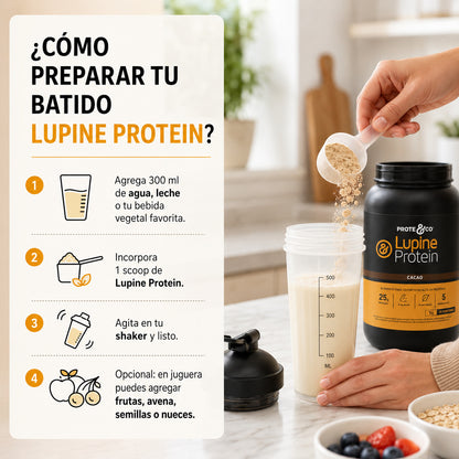 Como preparar la proteína vegetal de forma fácil, sabor cacao y plátano.